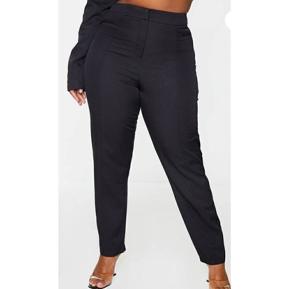 PrettyLittleThing Womens Black Plus Avani Suit Trousers/pants/Slacks Size 16 NWT - Picture 14 of 14